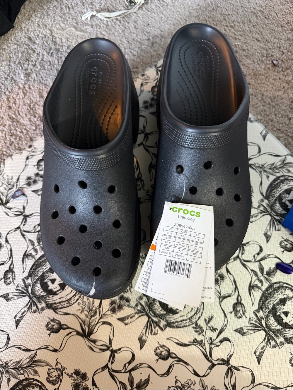 Crocs Classic Black Men’s Clog - Comfortable Slip-On